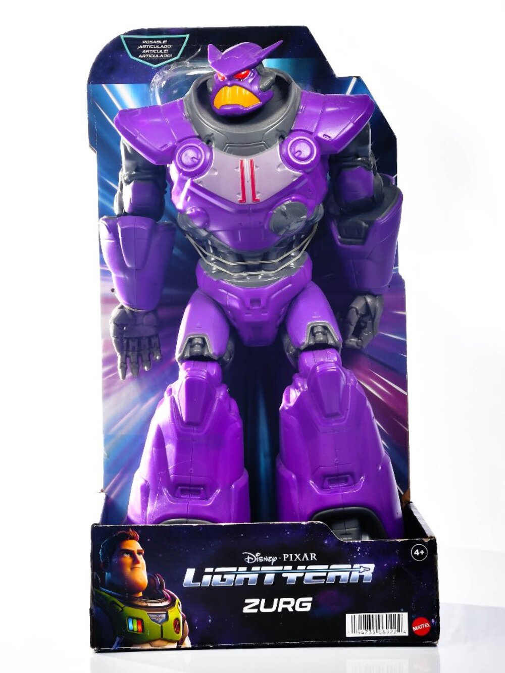 Disney Pixar Lightyear Zurg Action Figure Mattel Large Poseable Toy 2022
